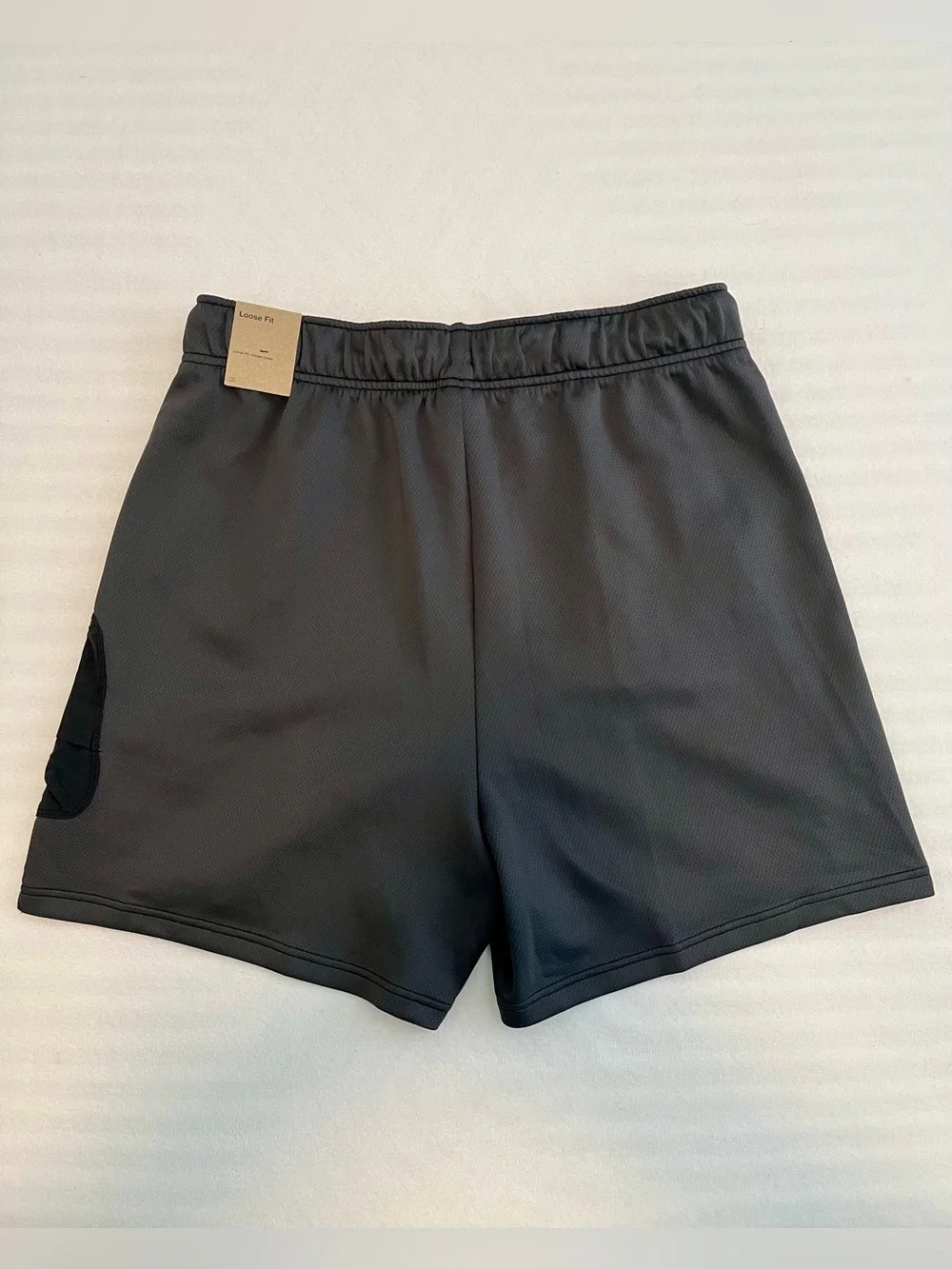 Women’s L Nike Dri Fit Sabrina Ionescu Basketball Shorts Loose Fit Black & Gray
